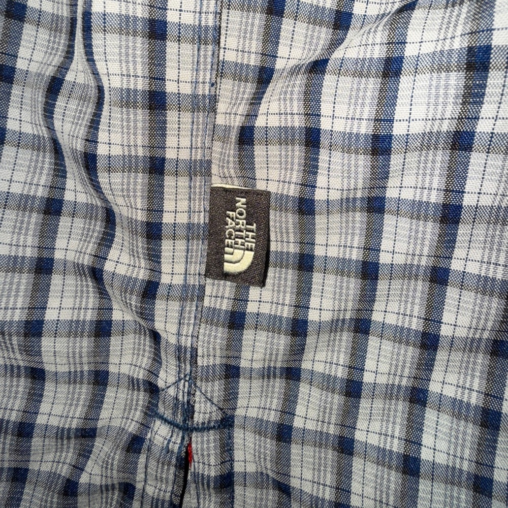 The North Face Men’s Plaid Long Sleeve Shirt XL Hidden Zip Pocket, Performance - Picture 8 of 11